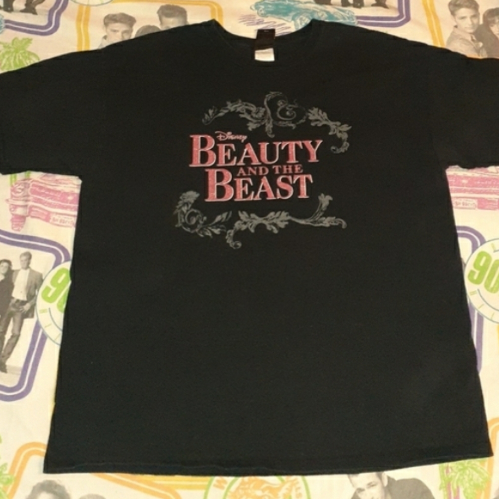 Disney Beauty And The Beast Vintage Shirt Tee Str… - image 2